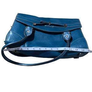 Liz Claiborne blue handbag briefcase for women
